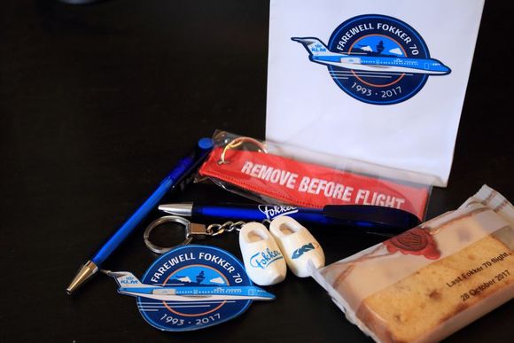 Farewell Fokker 70 mementos