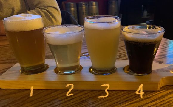#2 (blonde ale) from Nine Locks, Dartmouth NS;
others from Big Spruce, Baddeck NS