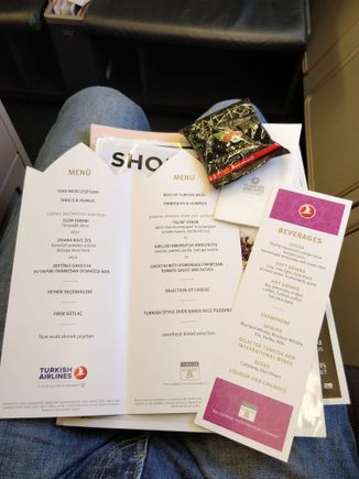 TK AMS-IST Business class menu