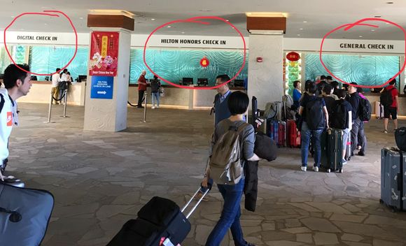 Despite the dire warnings on Trip Advisor, I thought my online check in as an Hilton Honors members would help...nope. Apparently no one can use the counter marked Digital Check In! 