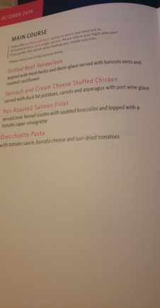 Main Course Selections