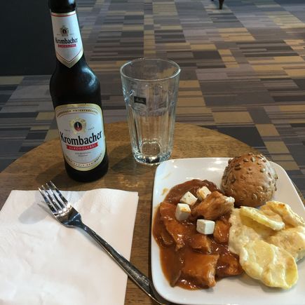 Chicken and spuds...not bad.