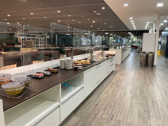 Lounge food at AGP