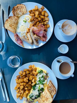 Breakfast servings were very generous 