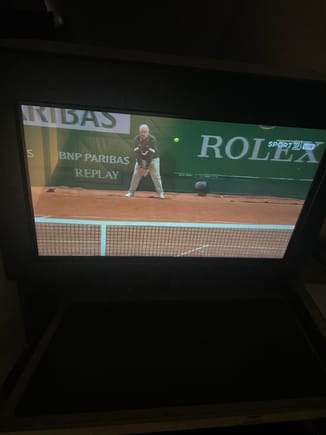 After dinner I decided to check out the LiveTV offering and watched tennis for a while, however