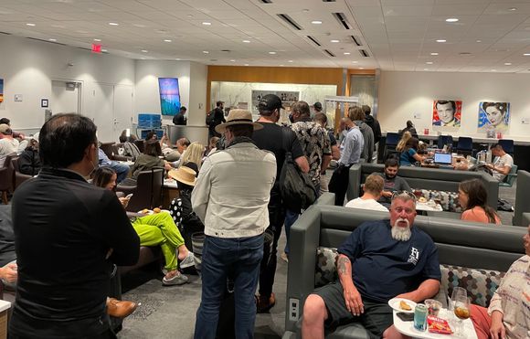 Line for booze only. One complex order and I’ll miss my flight.