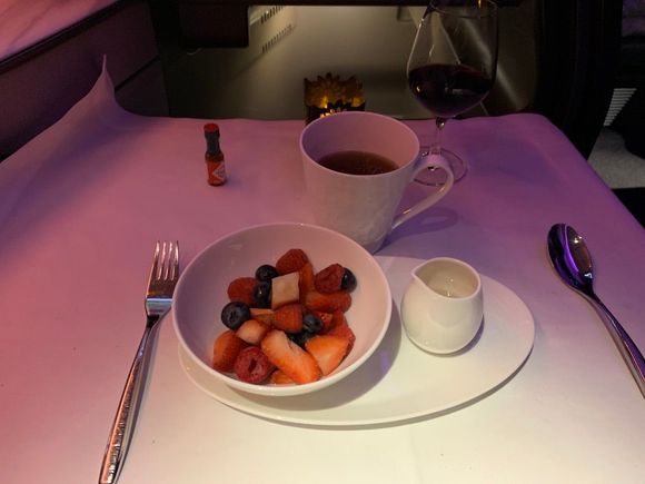 Too full for desert, ended up getting fruit with rose syrup which was perfect