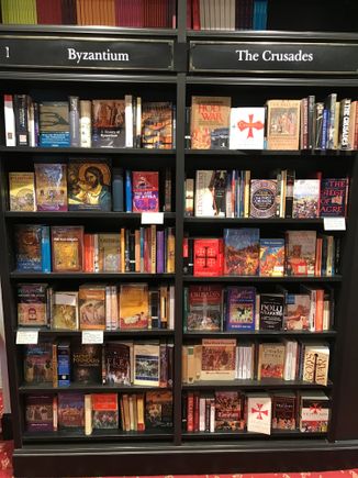 Even on a subject like the Byzantine empire, the shelves are excellent stocked 