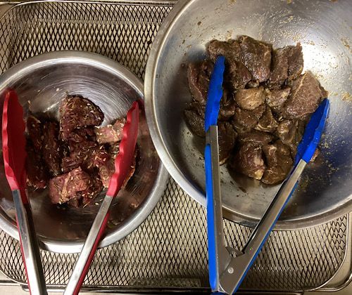 Za’atar on the left. Coconut aminos on the right. 