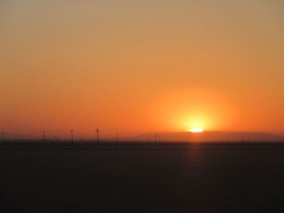 Amtrak #716 MTZ-BFD sunset 7th May 2018 southern San Joaquin Valley near Corcoran, California 