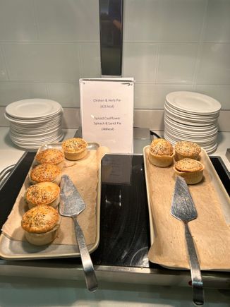 Heard someone in the lounge saying the pies were exceptional