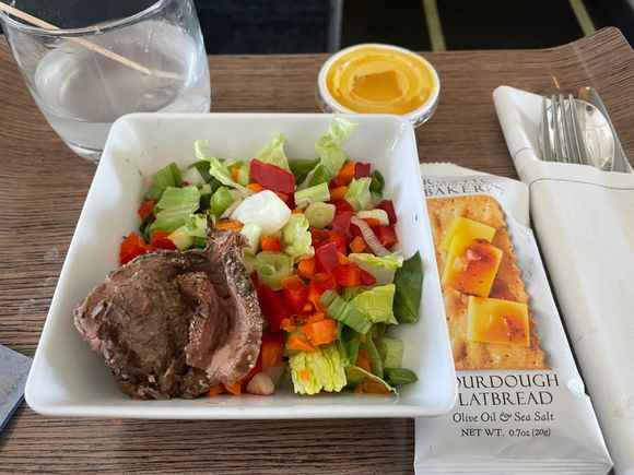 Alaska airlines ginger beef salad