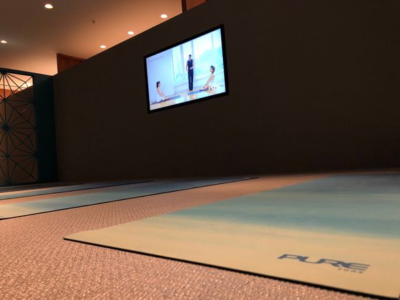 Main yoga area