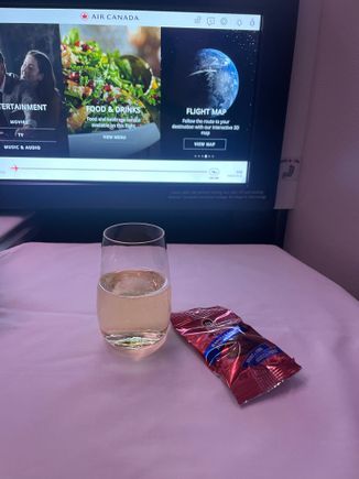 No PDP. Drinks after takeoff

