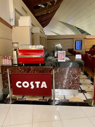 As was mentioned, the new Costa in the B lounge, opens at 6 am.