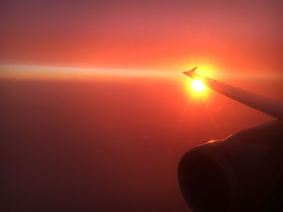 Recent LHR BEY flight shortly after take off from London