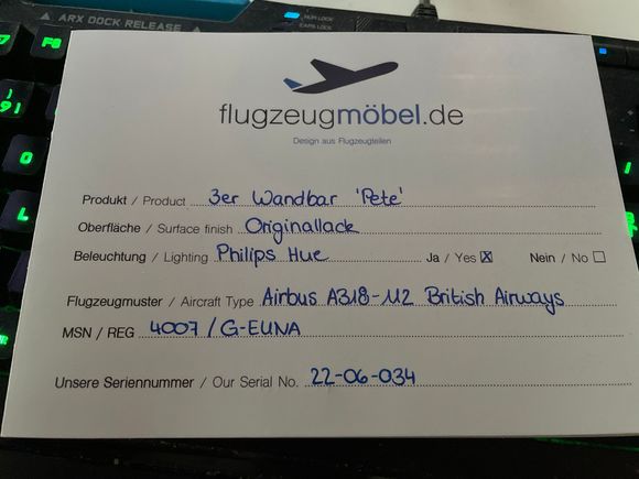the certificate