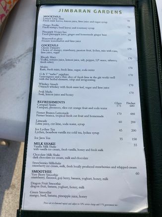 Drinks menu 1 