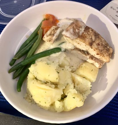 Main dish, more potato than fish!