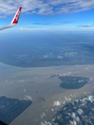 Kinabatangan from the sky