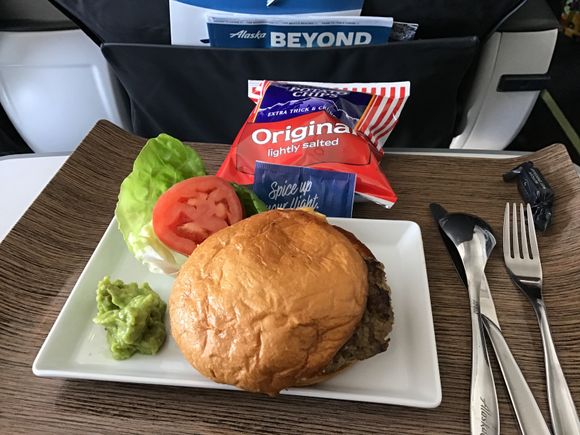 Turkey Burger with Chips 
Reported as dry and lacking flavor