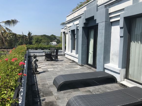 The huge terrace