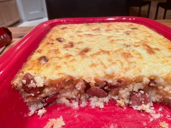 Cheese grits and smoked sausage casserole 
