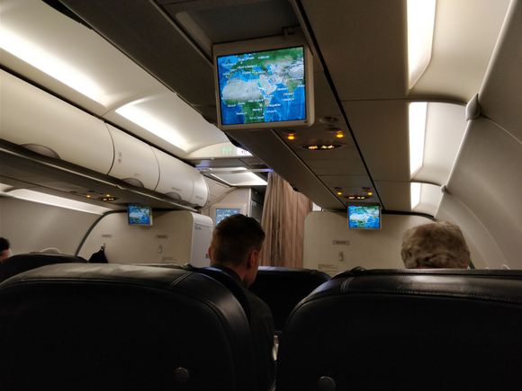 TK Airbus 321 business class view from seat 03F