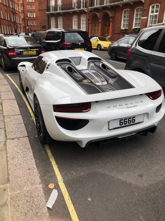 Porsche #1 from behind.