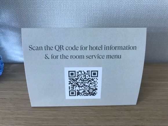 Roomservice menu 