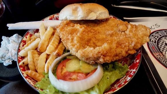 Deep fried pork tenderloin from Nicks in Des Moine , Iowa