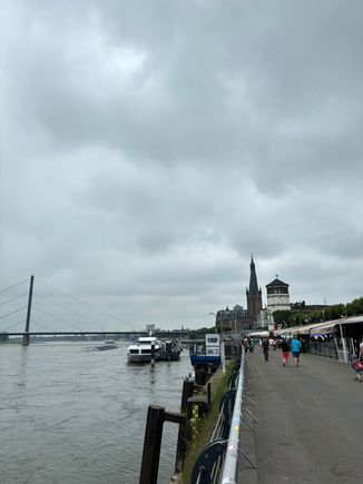 River walk which has a few tourist trap bars on the right of this photo