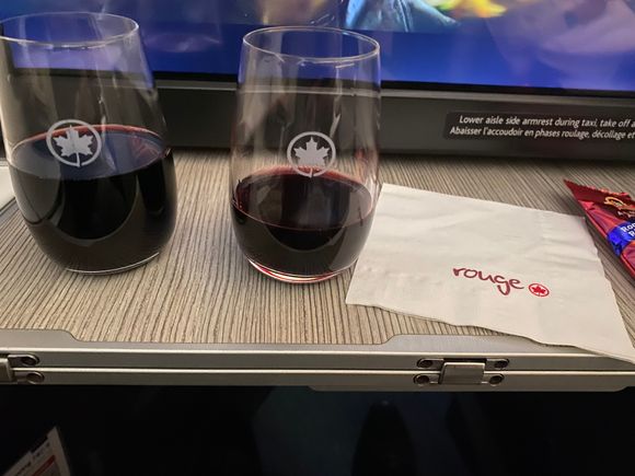 I had 2 different wine glasses for my wine.