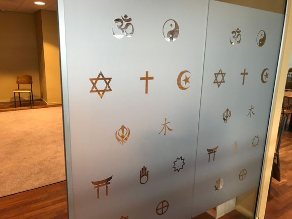 Past the prayer room