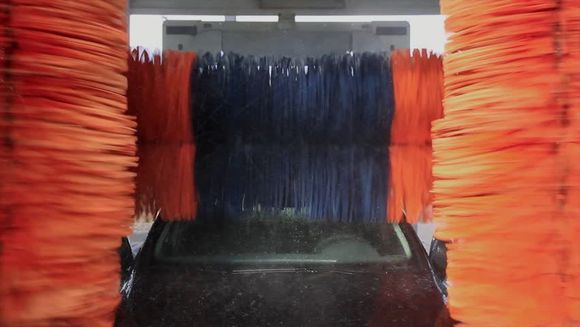 Like a swarm of long tailed rats caught in a broken drive through car wash machine.