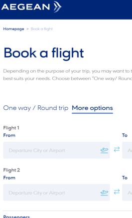 
Result of choosing the ''Multi-City'' option this week seems missing something.