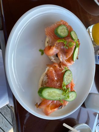 lol and bagels - my wife thought the lox was delicious and the bagel was ok.