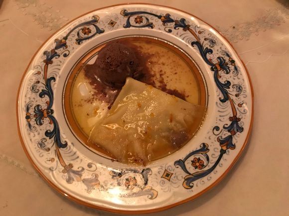 2 with chocolate chip ice cream