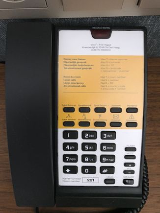 Telephone: it worked when phoning reception