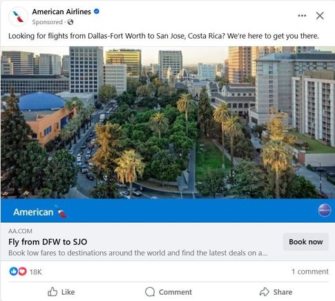 AA SJO ad