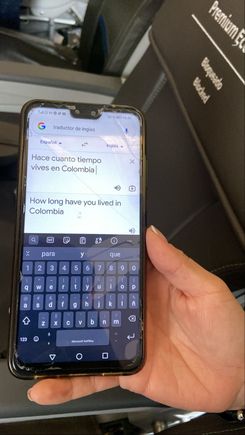 This girl sitting behind me kept trying to chill 