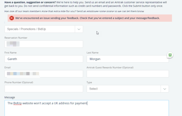 It's consistent here. (I've combined the images as the error message appears over a cleared page)