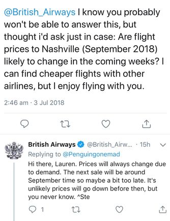 Not sure if this if of any help but this appeared on the BA twitter feed this morning. Seems a bit odd they are advising of sale dates so no sure how reliable it would be.