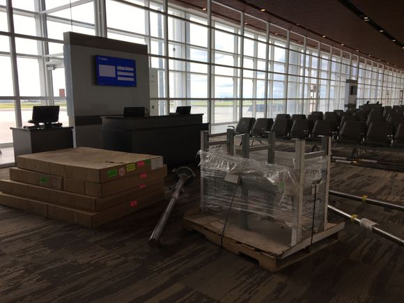 Gates still being outfitted