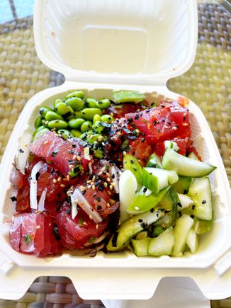 Poke bowl from Koloa Fish Market