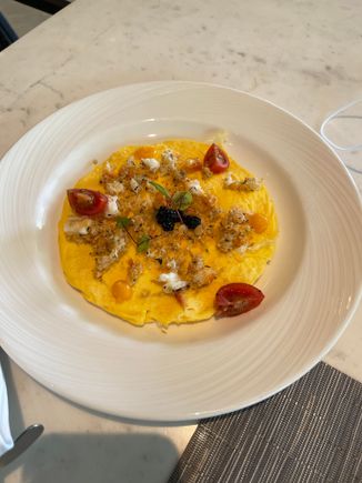 Crab egg omelette 