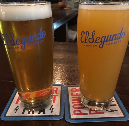 Enjoying some brews near LAX