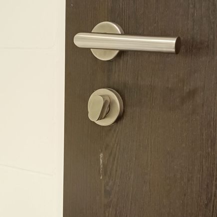 a stain on the door (there were more on the other side)