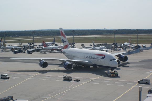And on departure FRA, returning to LHR 