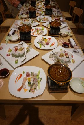The post Onsen Do dinner the 8 of us had  :)